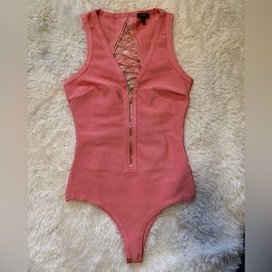 Pink One Piece Swimsuit